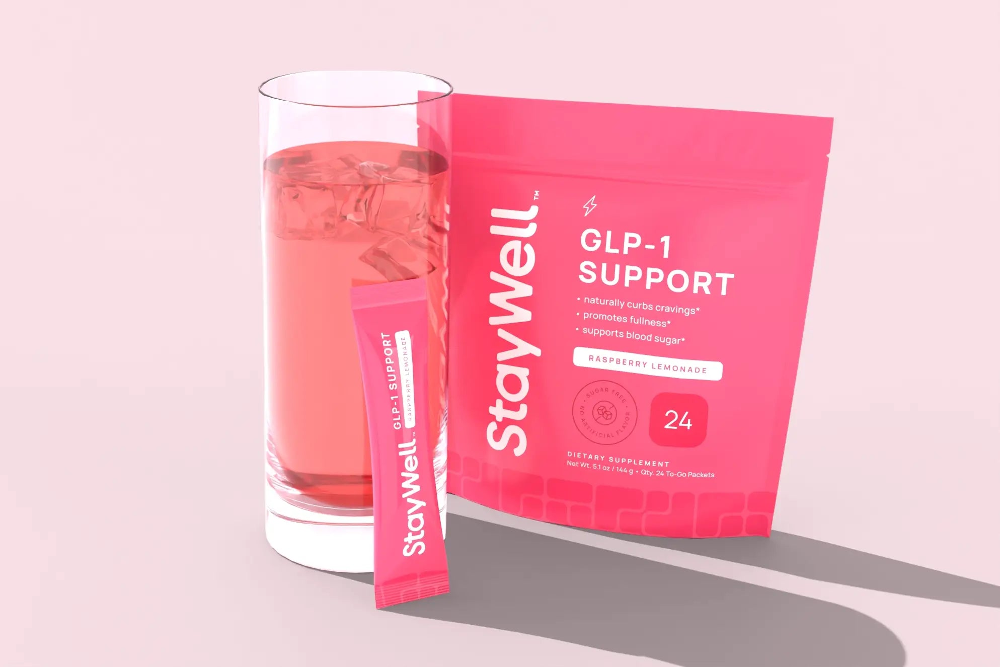 GLP-1 Support Drink Mix Mixed Berry Caffeine Free StayWell GLP-1 Support Drink Mix Mixed Berry Caffeine Free StayWell