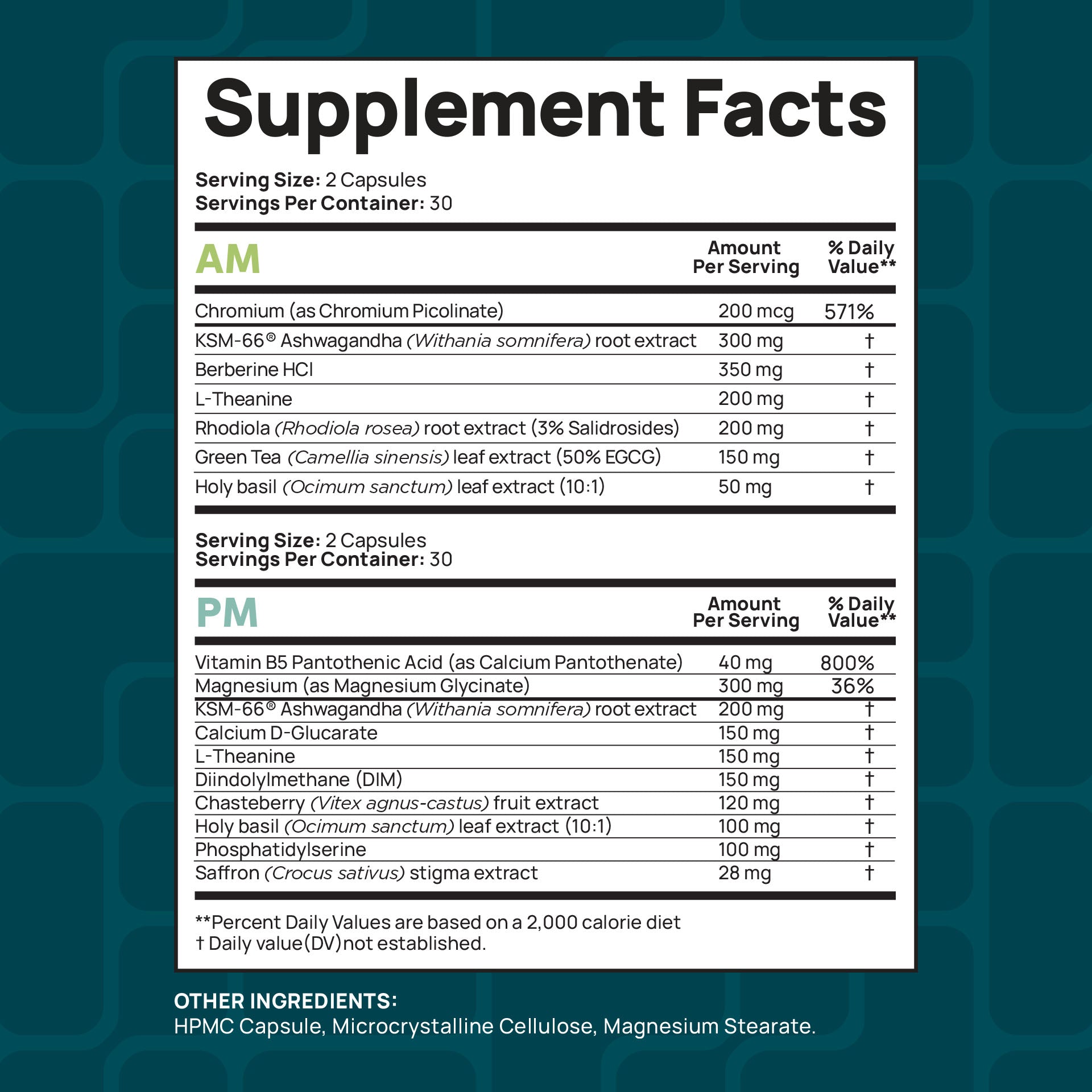 Cortisol Balance AM/PM System
