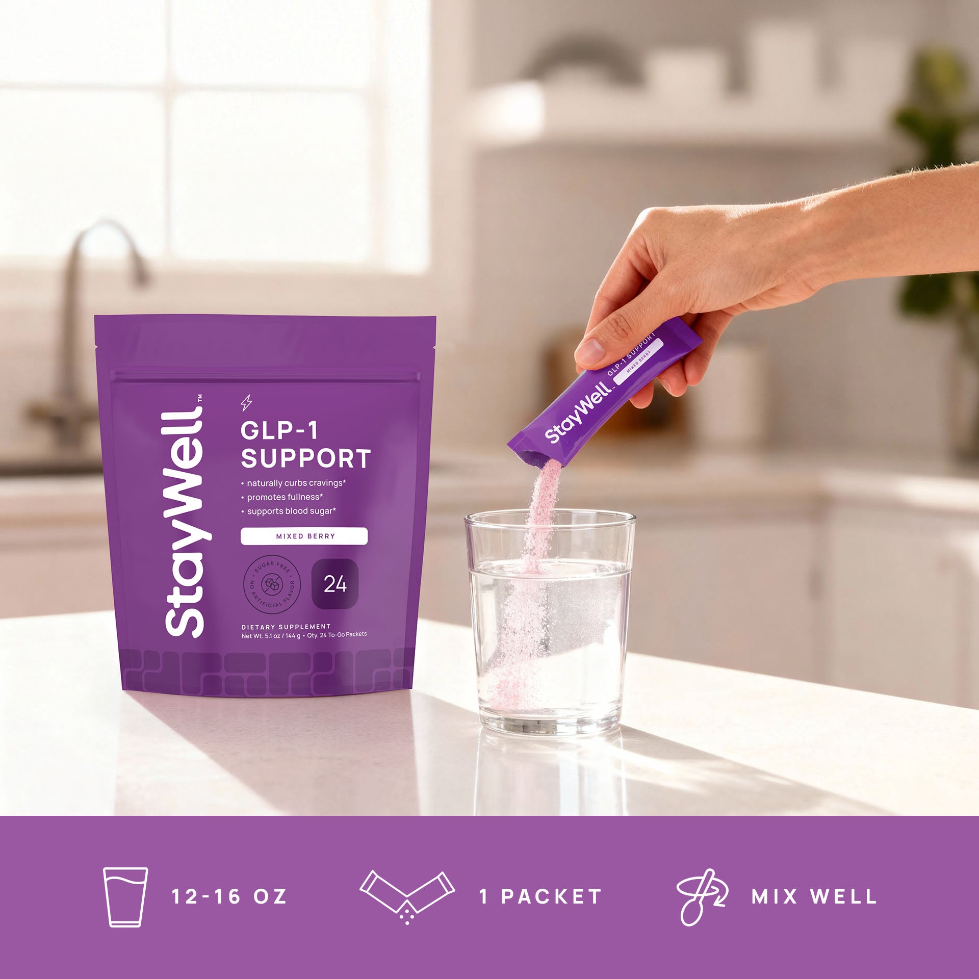 GLP-1 Support Drink Mix · Mixed Berry