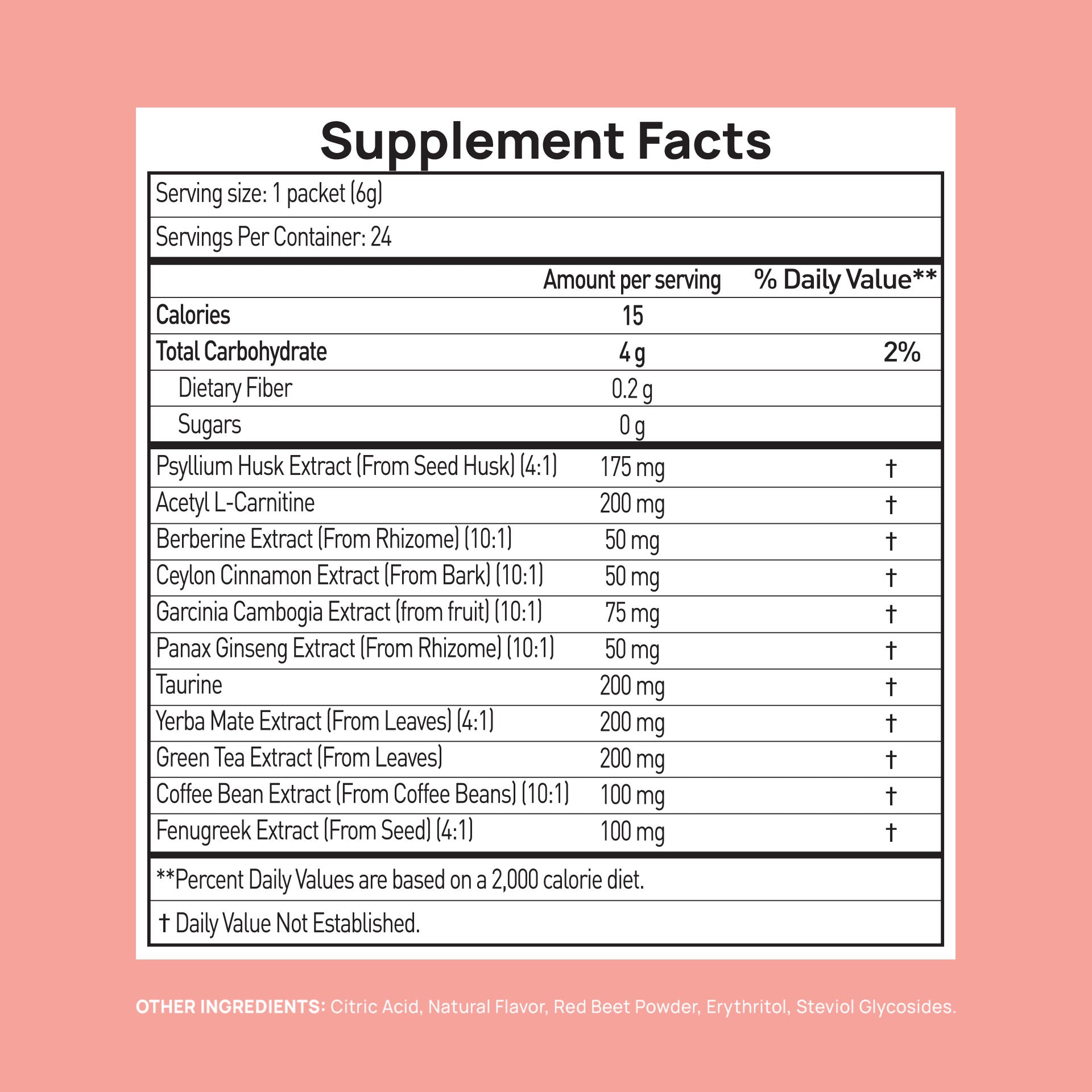 GLP-1 Support Drink Mix · Peach