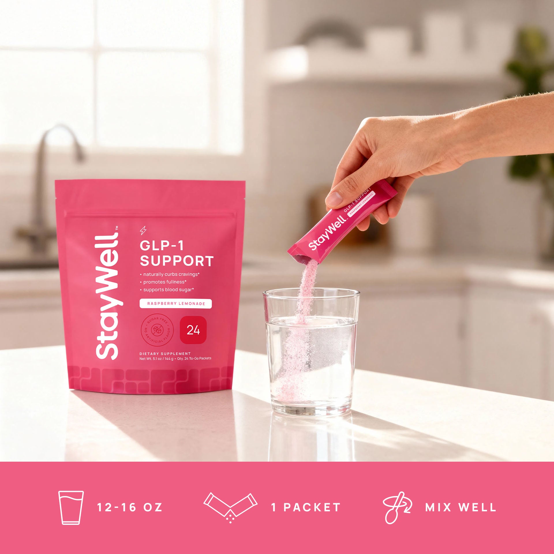 GLP-1 Support Drink Mix · Raspberry Lemonade